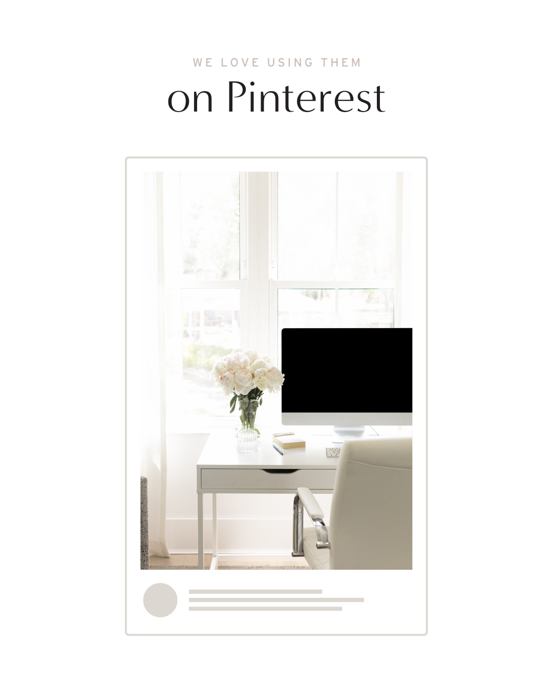 graphic showing how to use Social Squares stock photos on your Pinterest pins